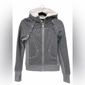 *RARE* Lululemon Scuba Special Edition hoodie in gray with detachable sleeve